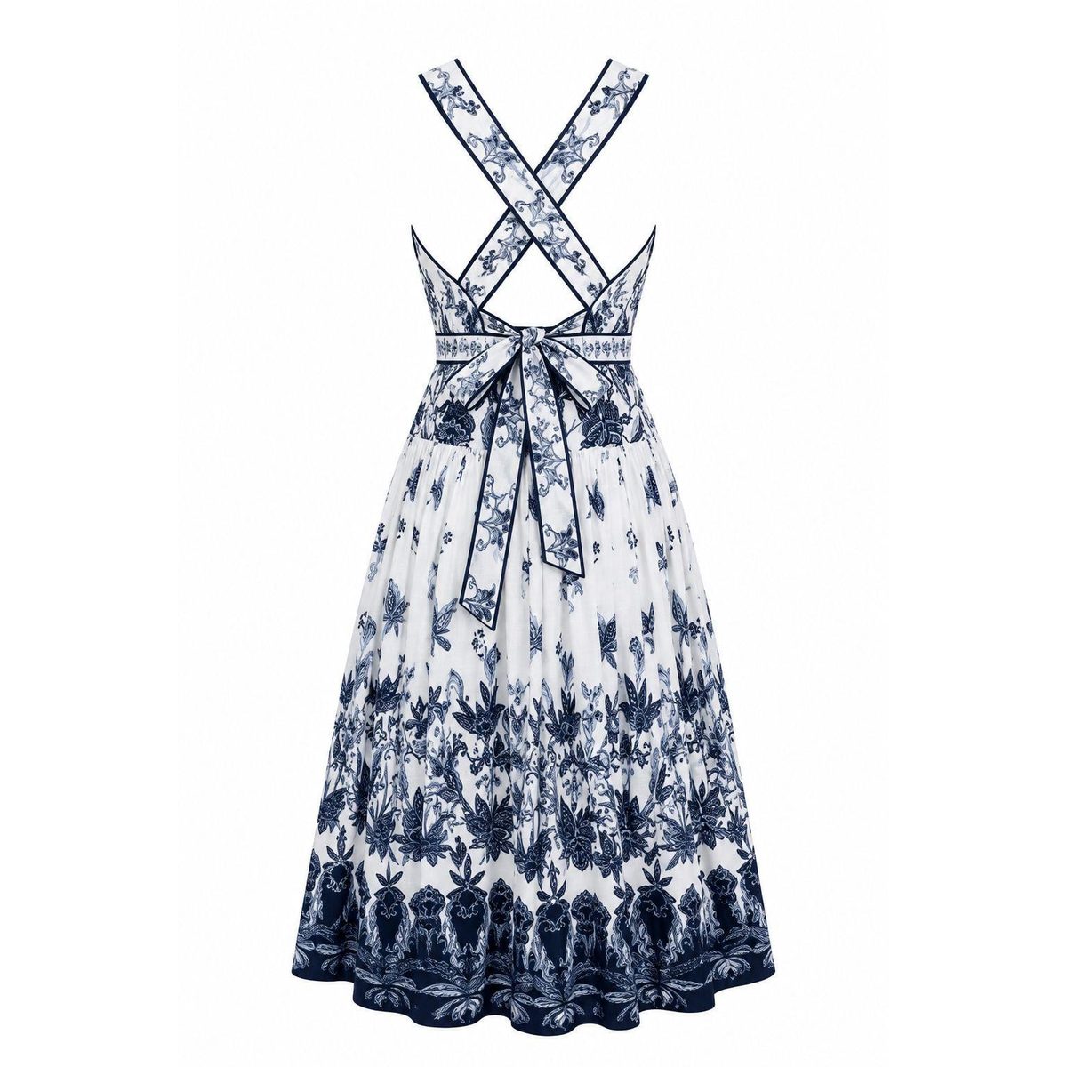 Floral tie - Detail Dress 5