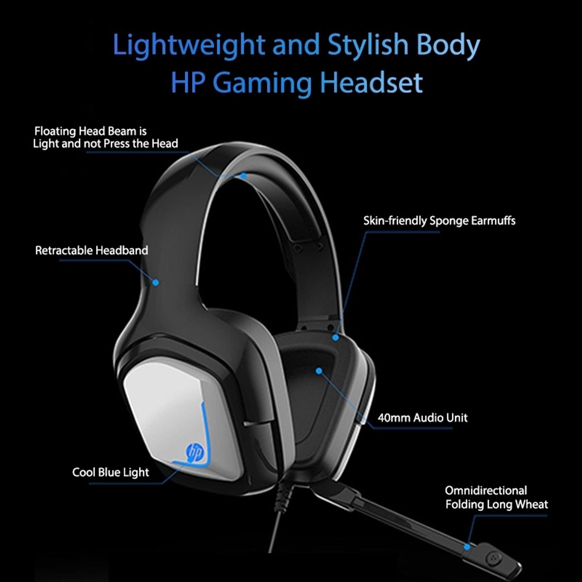 HP H220GS 7.1 Gaming Headset سماعة جيمنج 4
