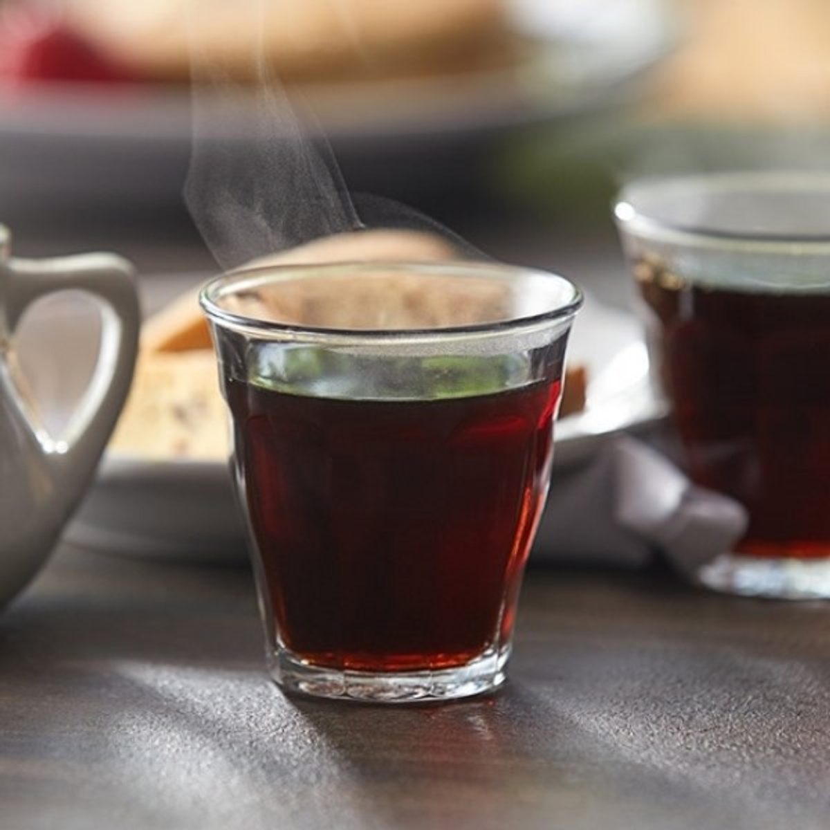طقم كاسات شاي تقليدي حجم كبير موديل 307 صناعة مصرية زجاج صوديومي