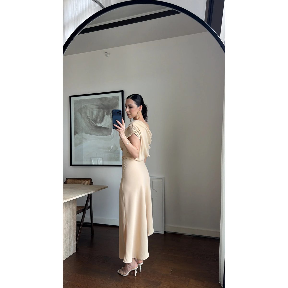 فستان كلاسيكي انيق off shoulder 3