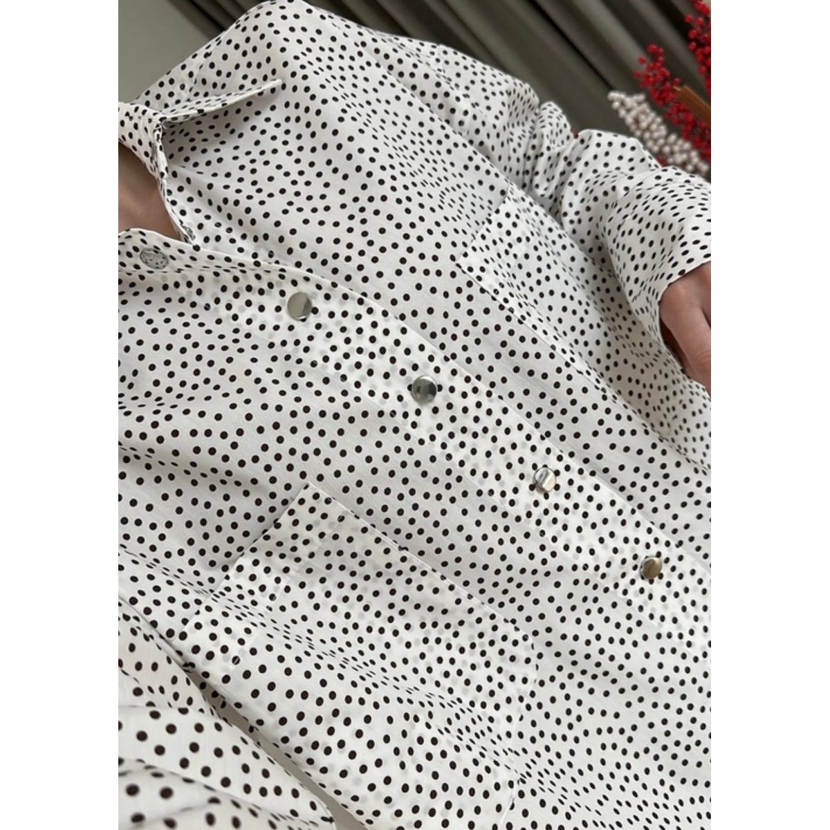 قميص Snap Polka Dot كاجول 4