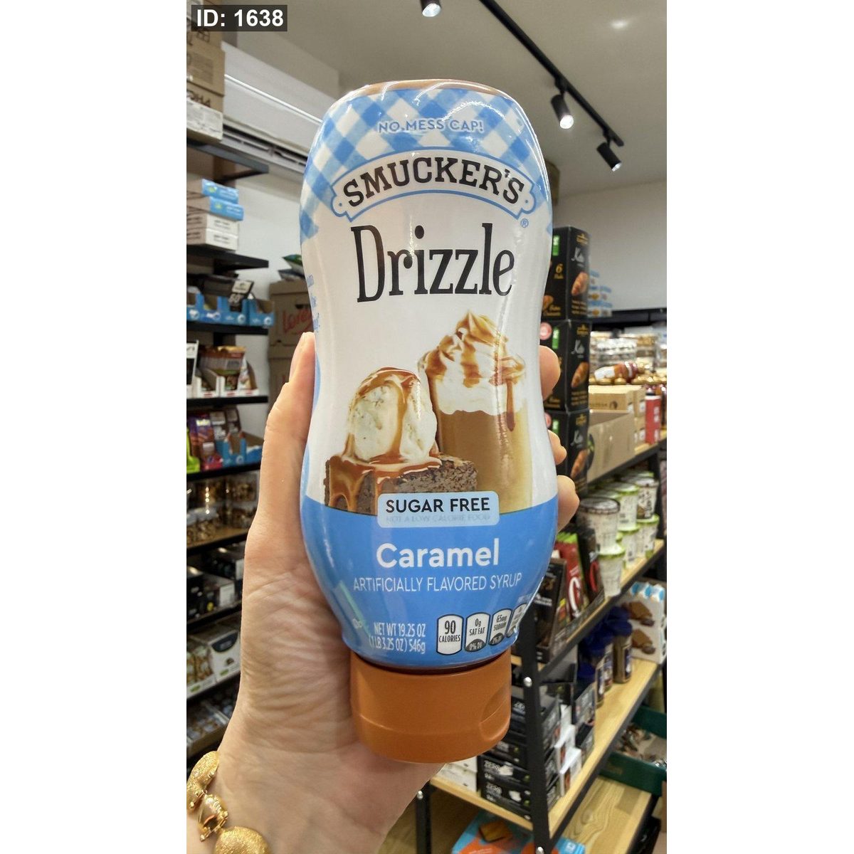 سيروب الكراميل الخالي من السكر سموكرز دريزل (Smucker's Drizzle Sugar Free Caramel Flavored Syrup)