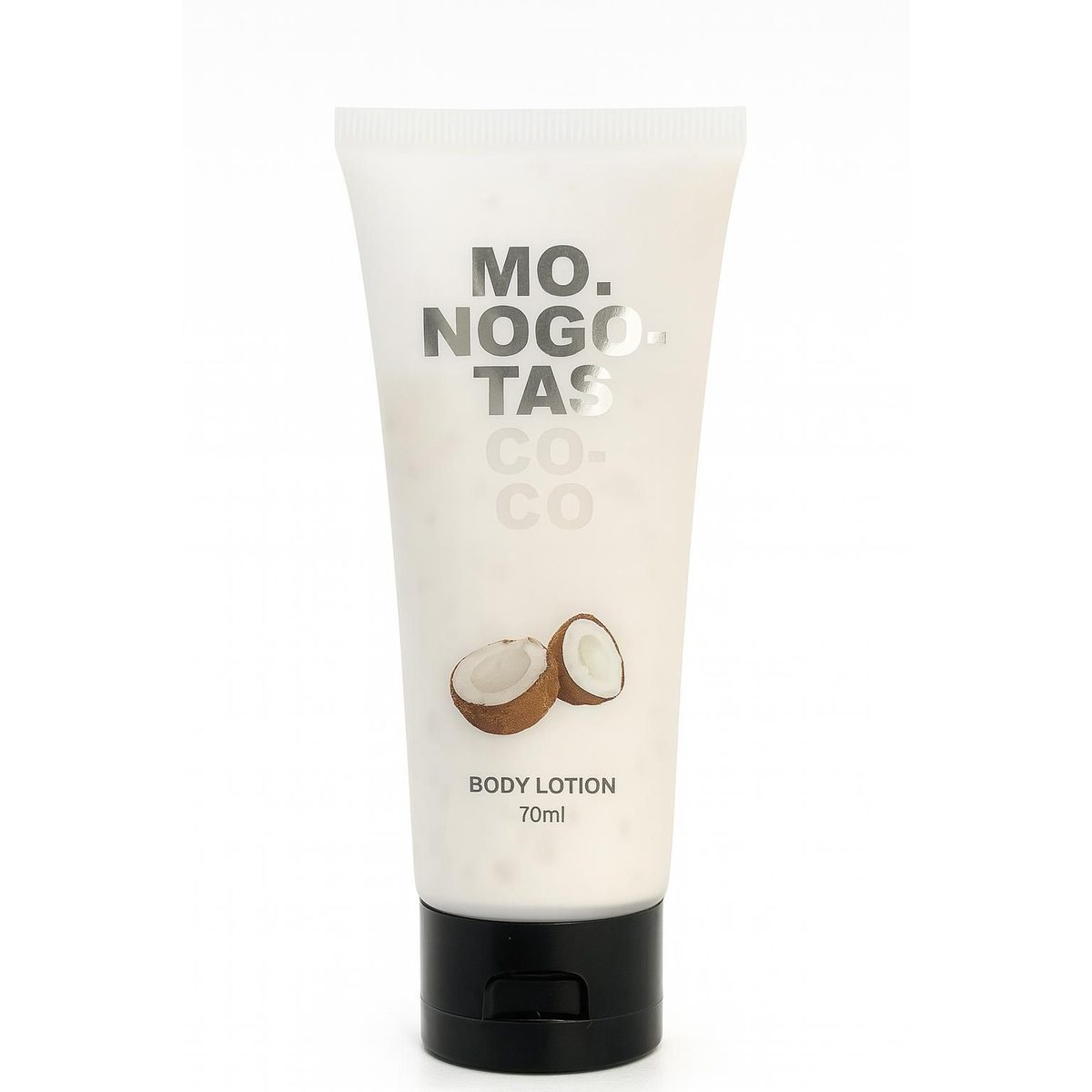 Monogotas Body Lotion – Coconut دلّلي بشرتك بترطيب عميق مع لوشن الجسم برائحة جوز الهند من Monogotas الحجم: 70 مل