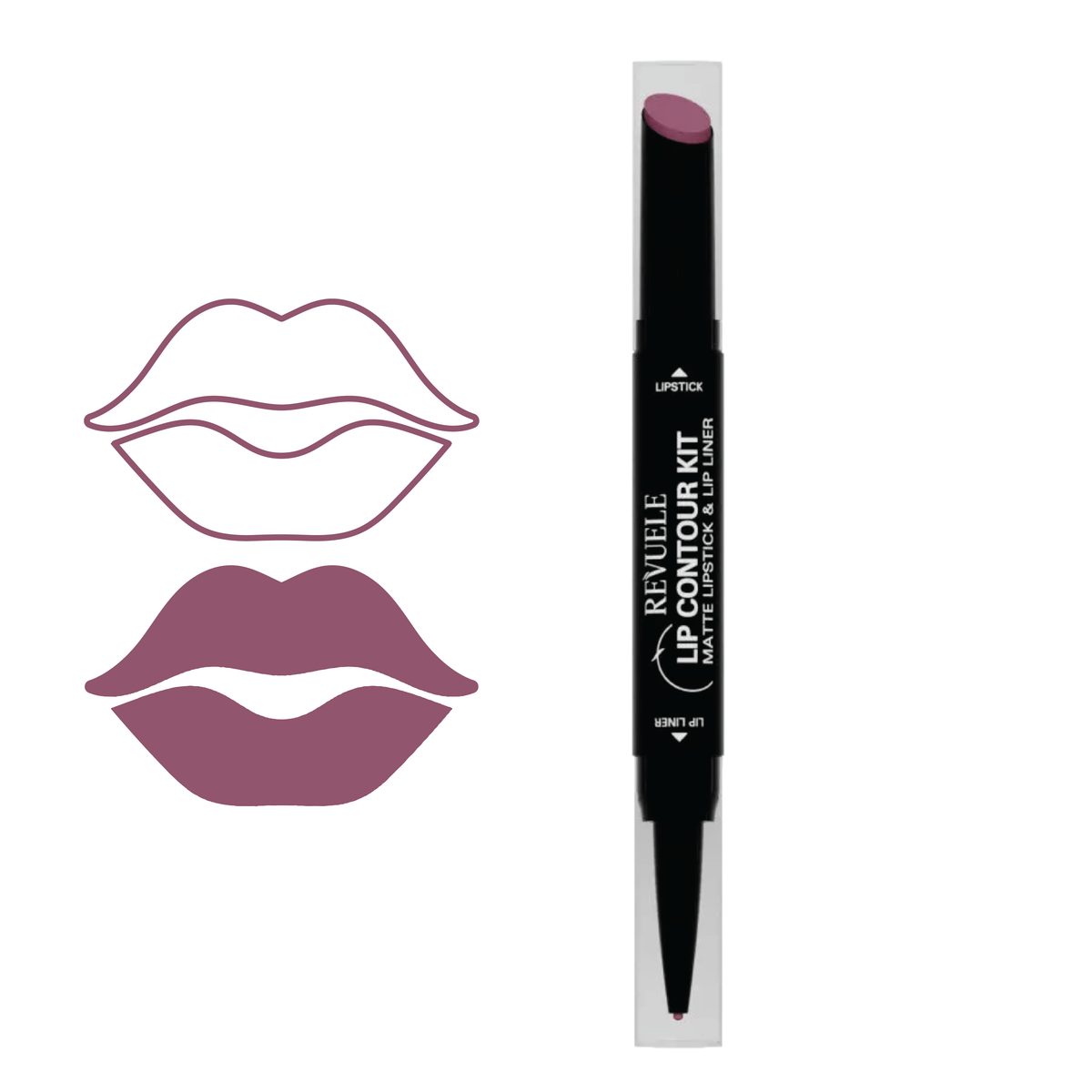 Revuele Matte Lipstick & Lip Liner 6