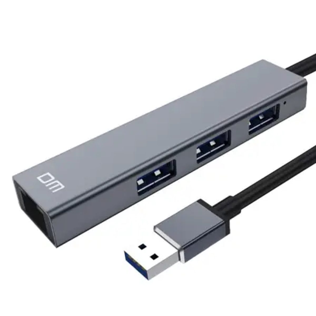 DM CHB011 Hub With LAN Etherent  Port موزع usb 2