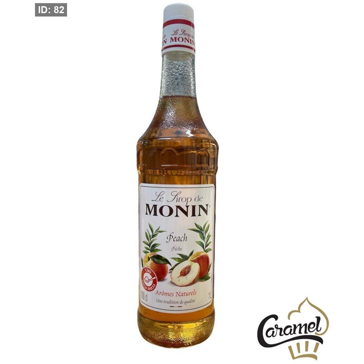 مركز نكهة بطعم الخوخ من شركة MONIN بحجم 1 لتر