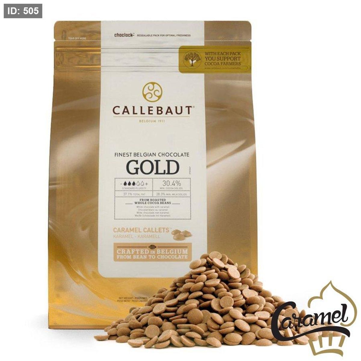 شوكولاته كاليبوت جولد "بطعم الكراميل" Callebaut Gold