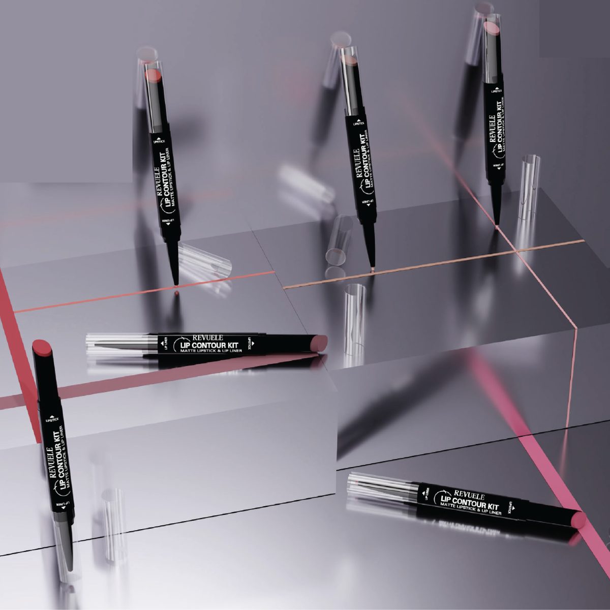 Revuele Matte Lipstick & Lip Liner 2