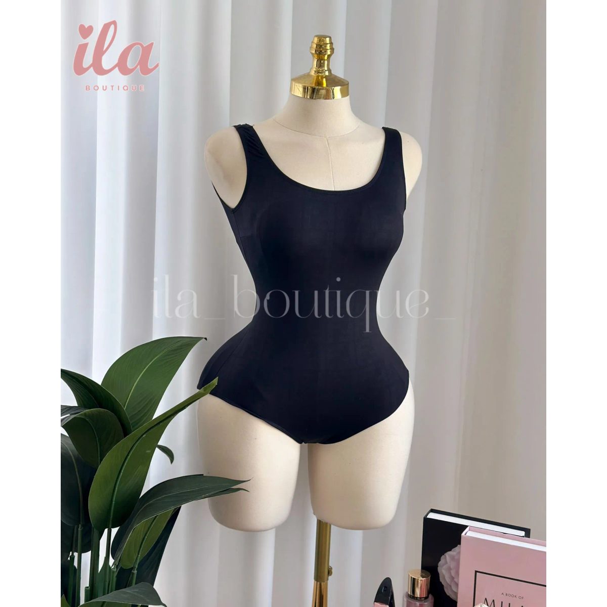 SWIMSUIT FENDI اسود مختوم بالكامل