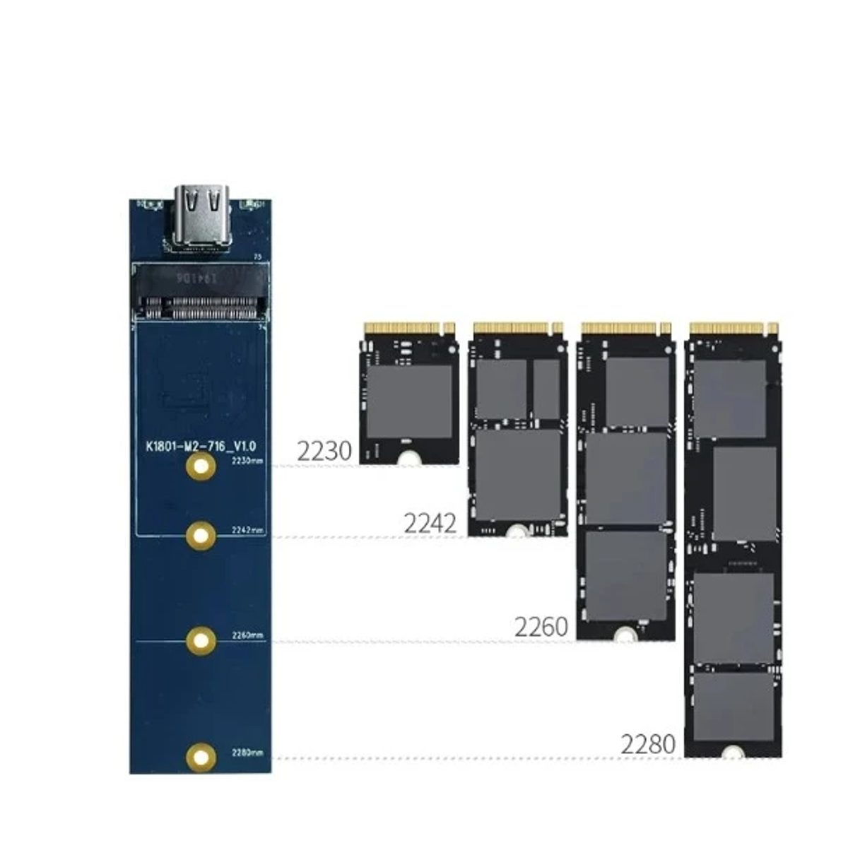 DM HD990 M.2 NVME TYPE-C 3.2 SSD Enclosure حاضنة 4