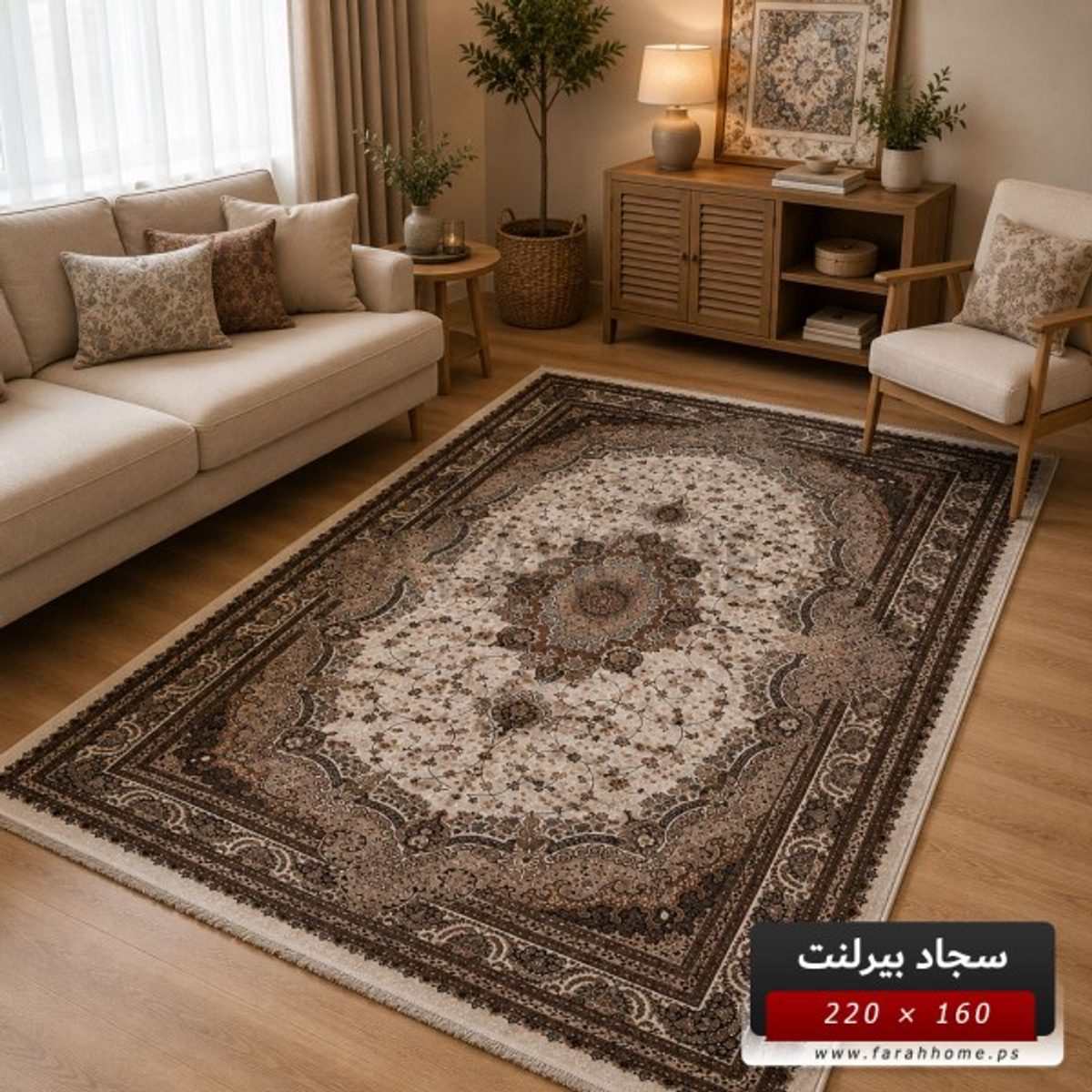 سجاد بيرلنت اورجينال 160 × 220 سم