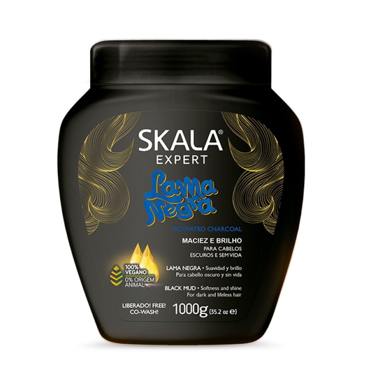 Skala Charcoal Hair Conditioner 1000g بلسم سكالا للشعر بالفحم