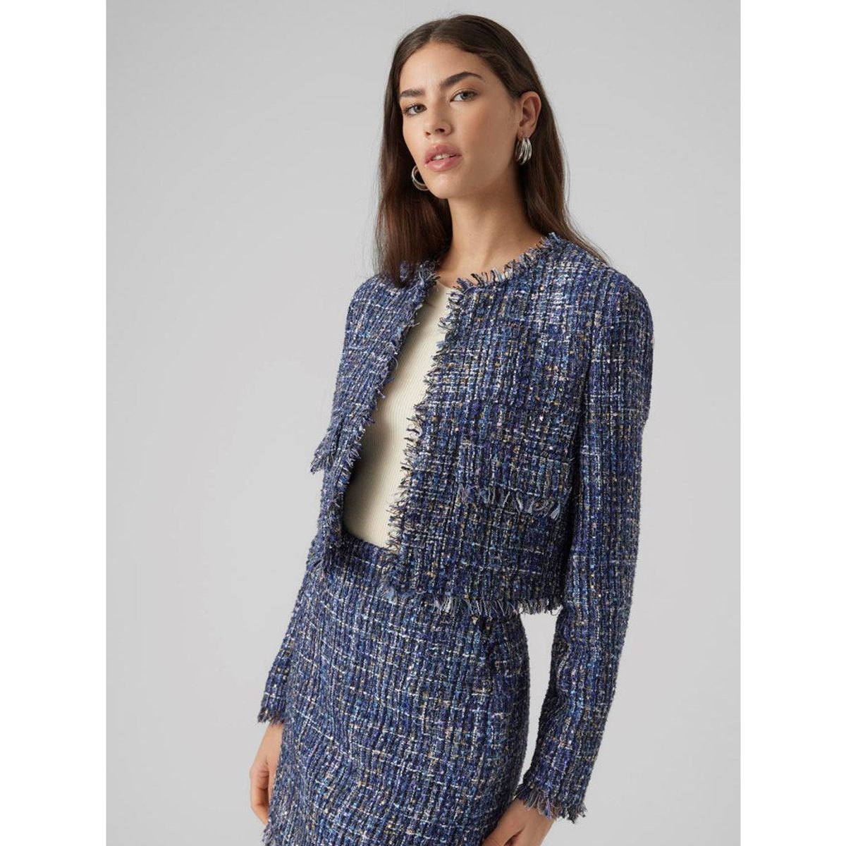 SHORT TWEED BLAZER 2