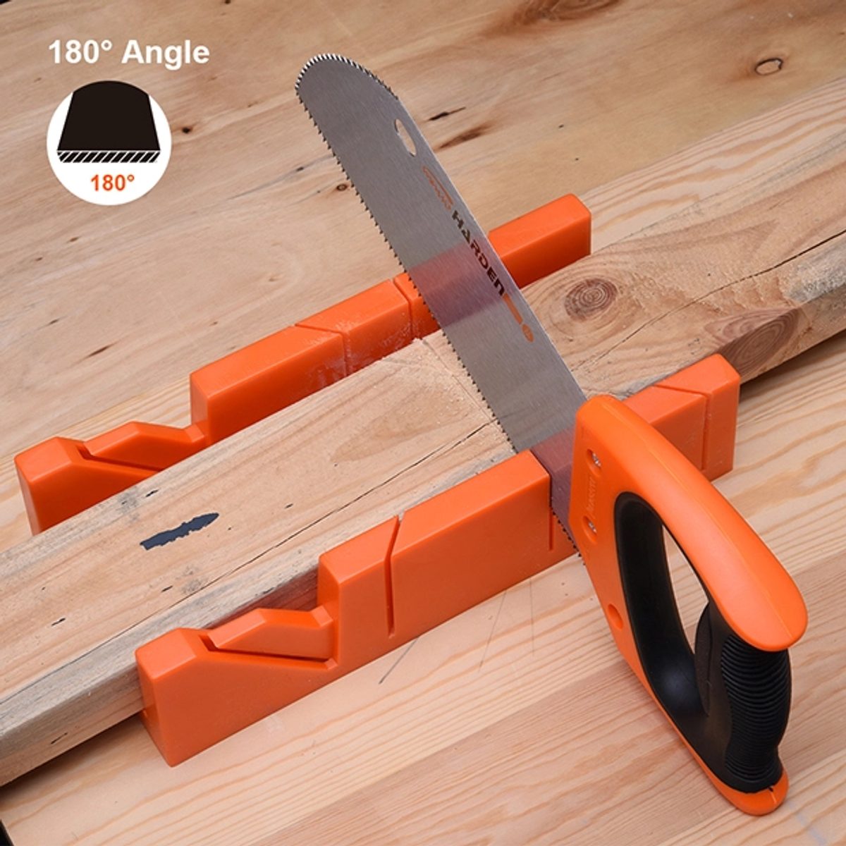 HARDEN 631246 Mitre Box With Back Saw-منشار 3
