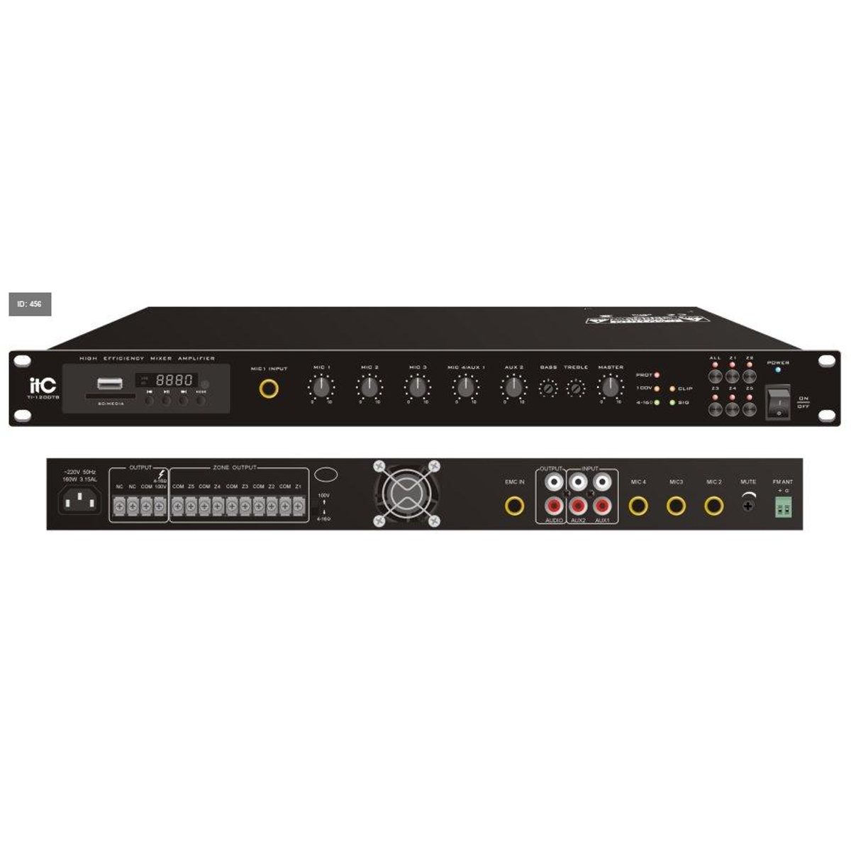 ITC T-500DTB Digital Mixer Amplifier 500W