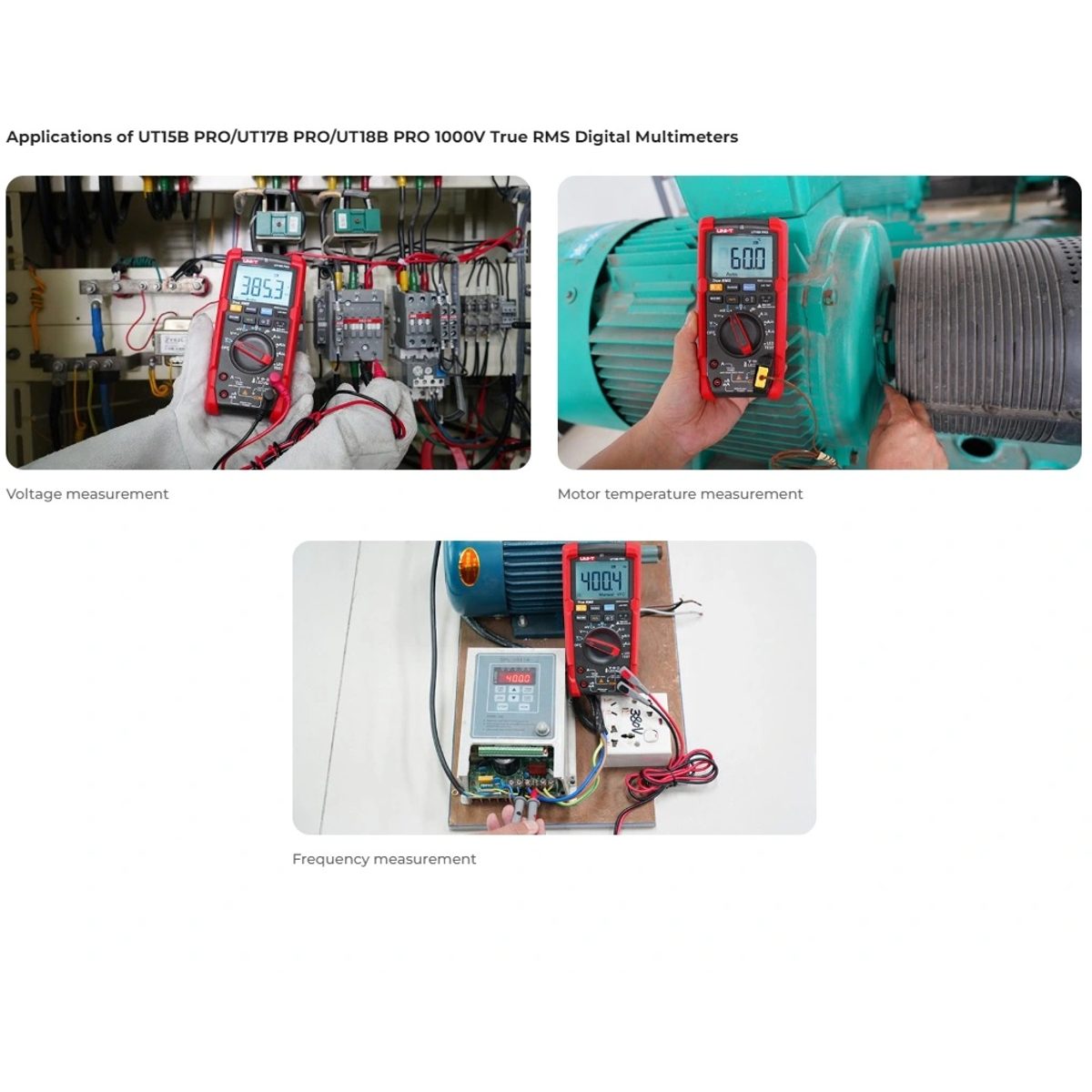 UNI-T UT17B PRO- 1000V True RMS Digital Multimeters ملتميتر 1000 فولت 2