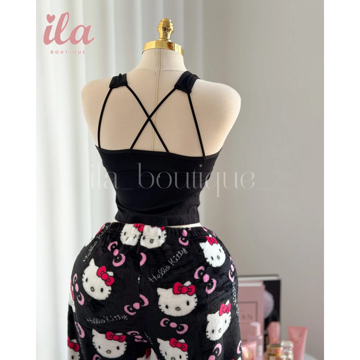بيجاما HELLO KITTY اسود 4