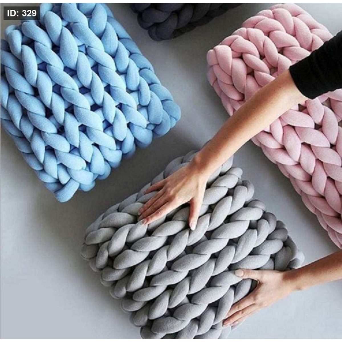 خيوط نسيج لحاف يدوي Bulky Yarn