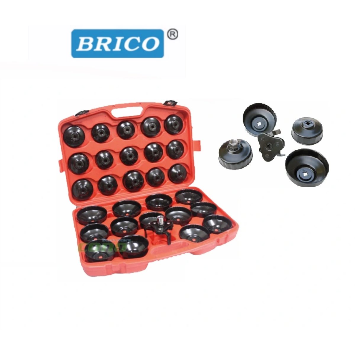 BRICO-طقم كاس فلتر سيارة 30 قطعة
