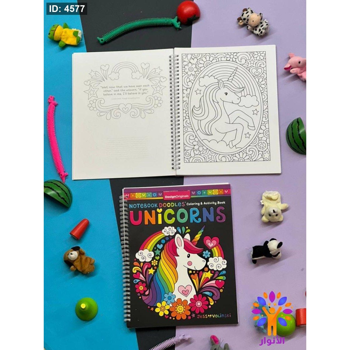 DesignOriginals NOTEBOOK DOODLES Coloring & Activity Book - UNiCORNS