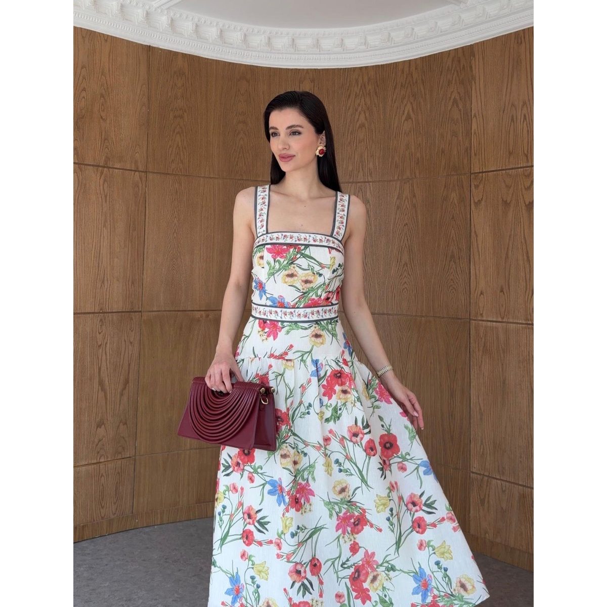 Floral tie - Detail Dress