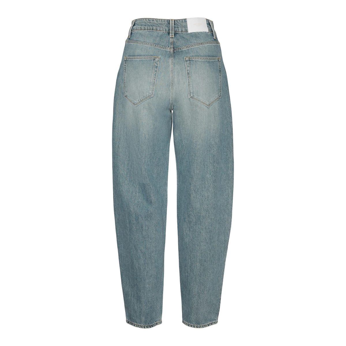 HIGH RISE LOOSE TAP BARREL JEANS 6