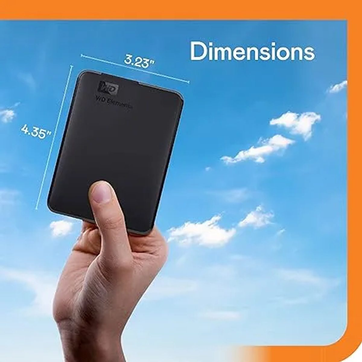 Western Digital Elements Portable WDBU6Y0020BBK HDD 2TB-هارديسك خارجي 2 تيرا بايت 3