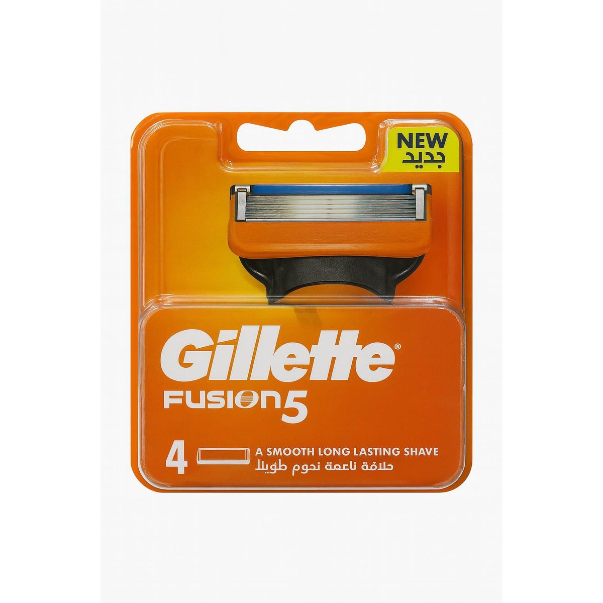 Gillette Fusion 5 – شفرات حلاقة رجالية 4 قطع 5 شفرات دقيقة للحلاقة المريحة شريط ترطيب لحماية البشرة من التهيّج تصميم يم