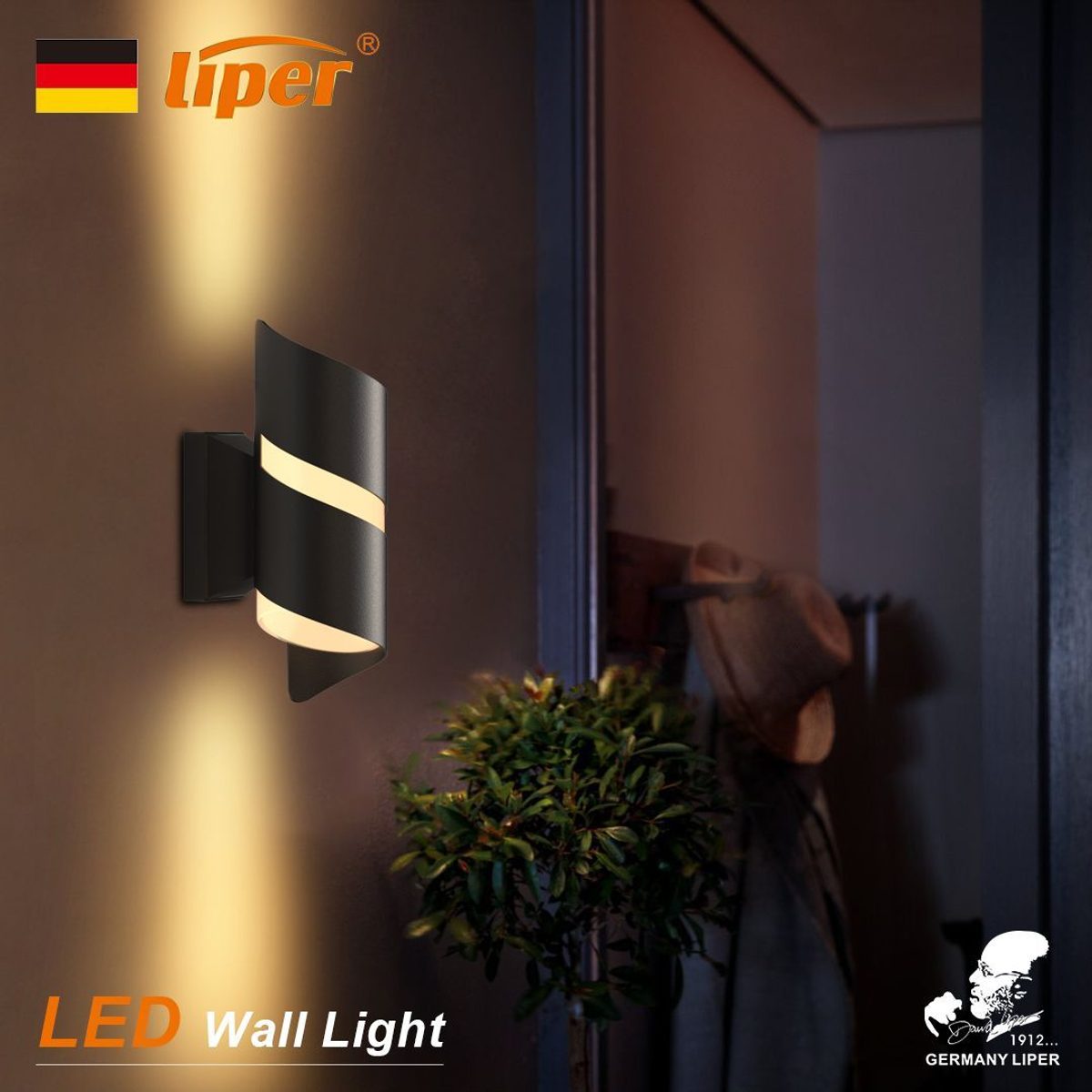 اب داون اسود LIPER MARCO 10W CCT 220V IP65 5