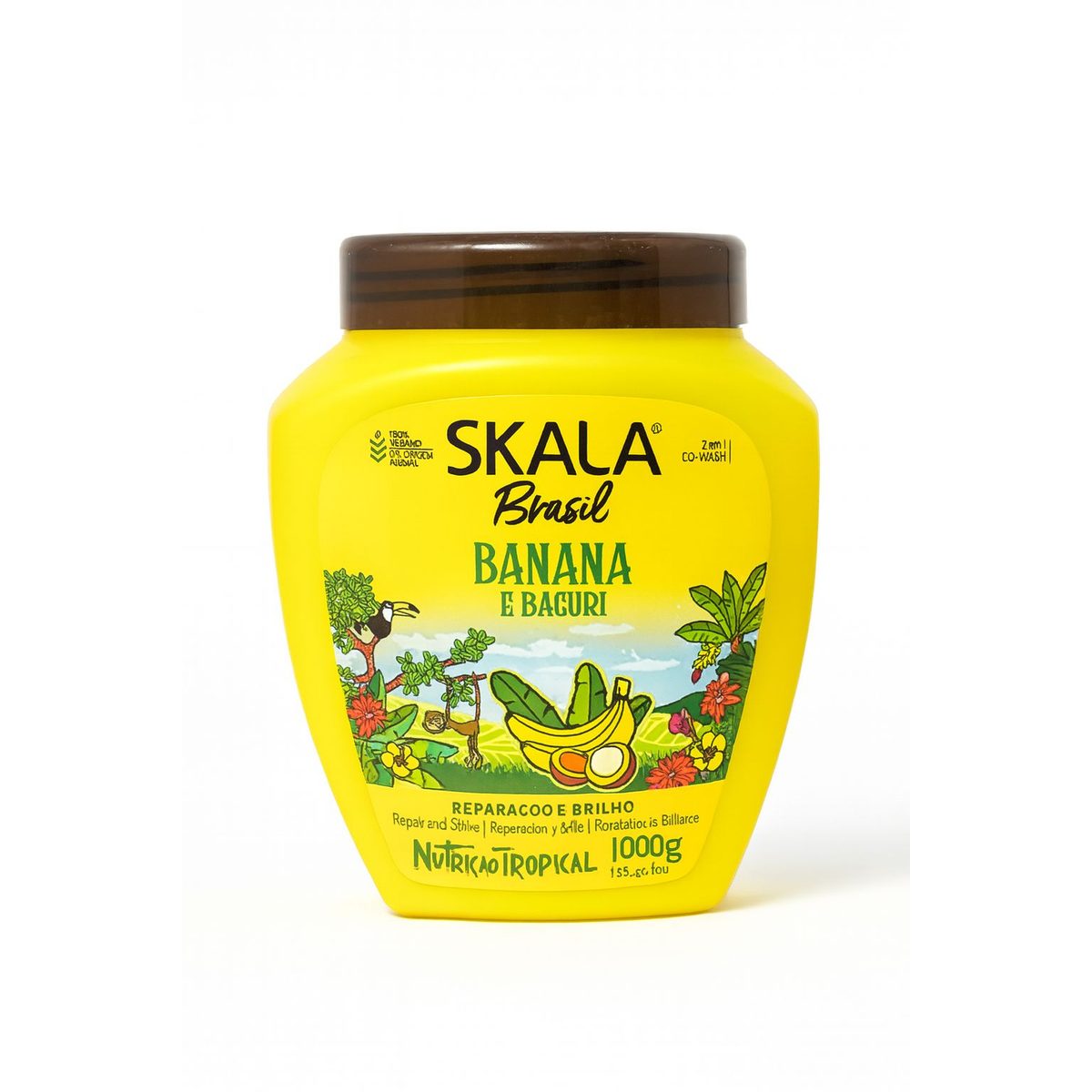 كريم SKALA Brasil Banana e Bacuri – 2×1 (ماسك + كريم تسريح) – 1000 جم