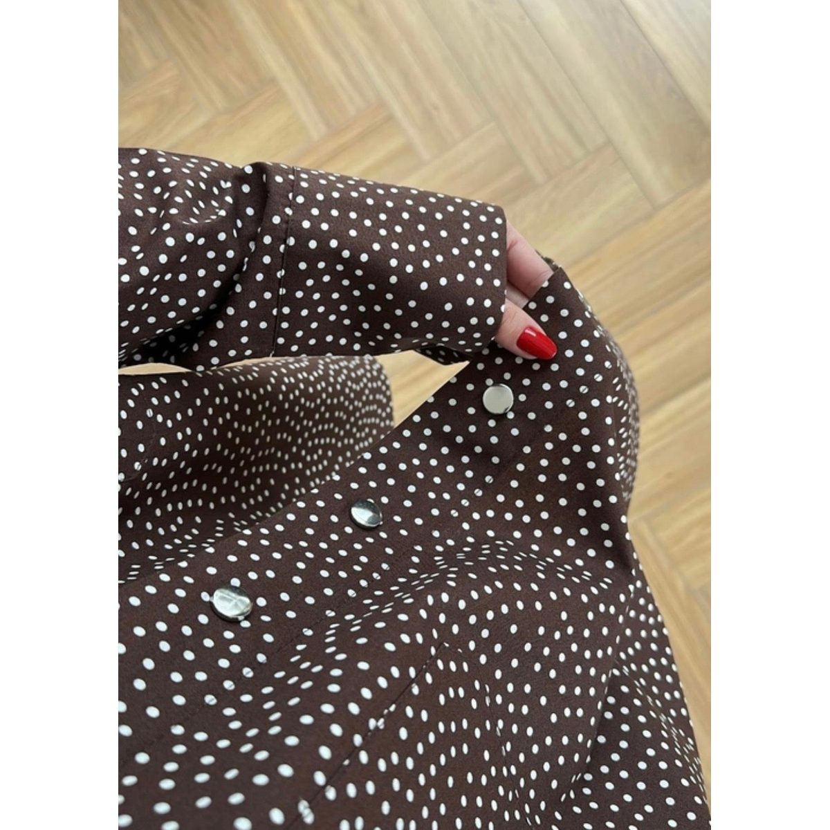 قميص Snap Polka Dot كاجول 4
