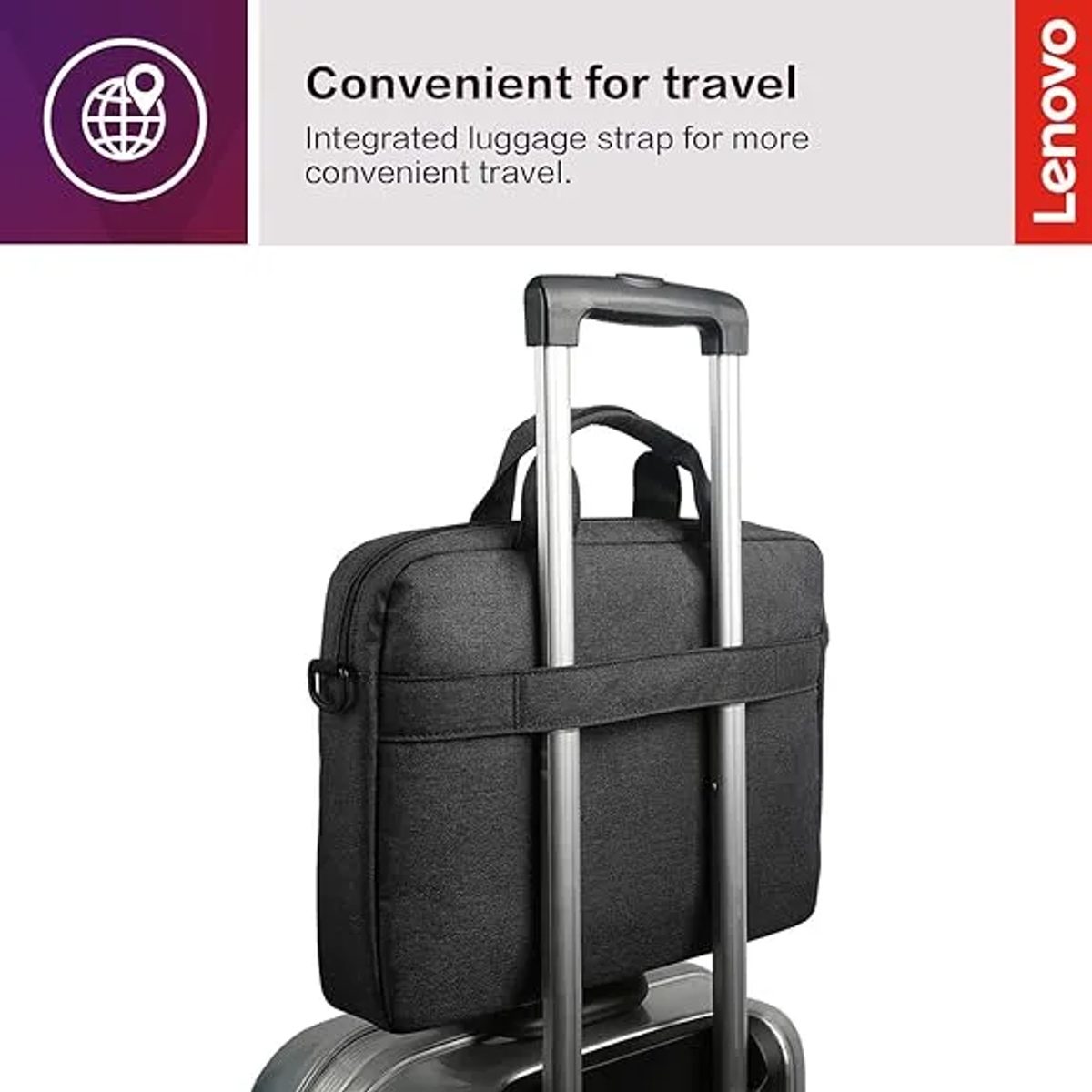 lenovo 15.6 Laptop Casual Toploader T210 حقيبة لابتوب 3