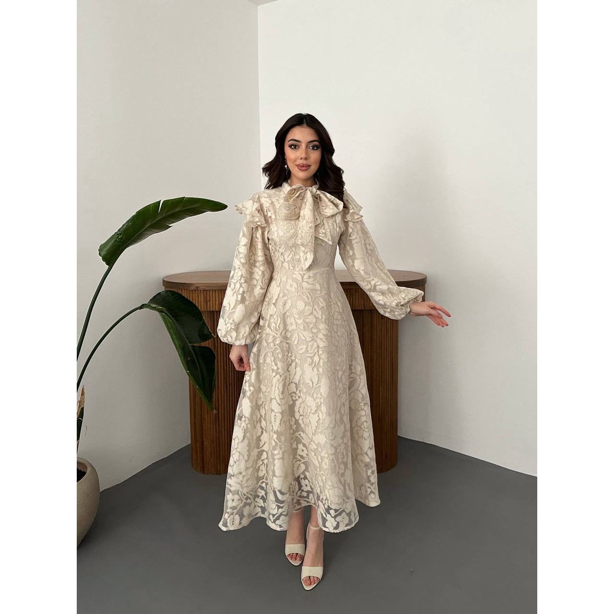 Dantel maxi dress 2