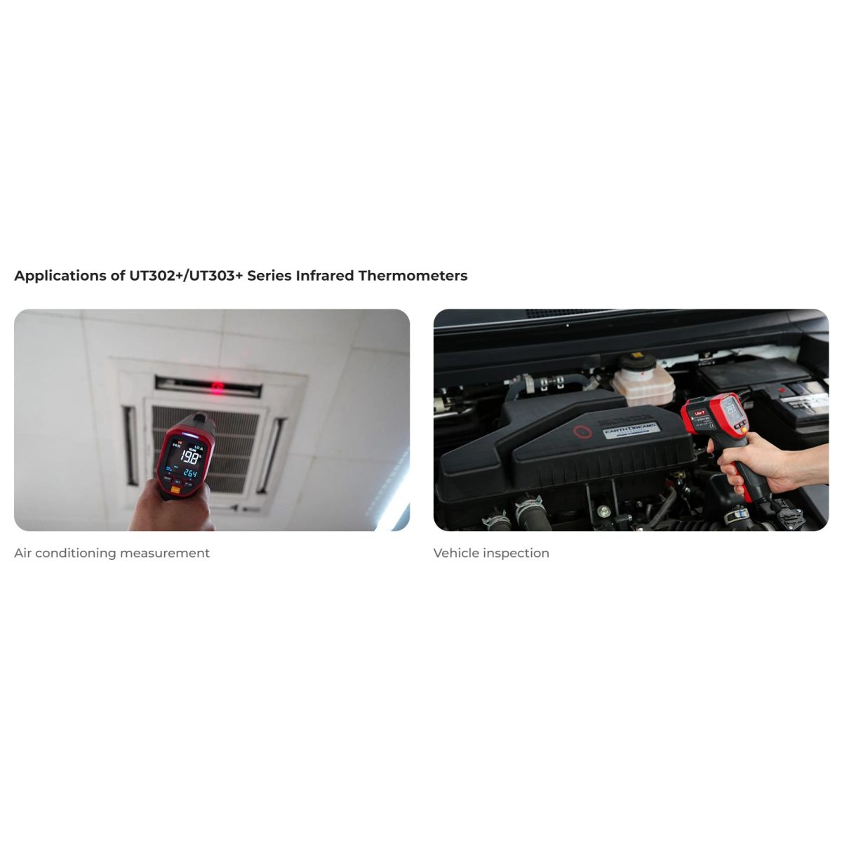 UNI-T UT302D+  Infrared Thermometers-ميزان حرارة 1100 درجة مئوية 2