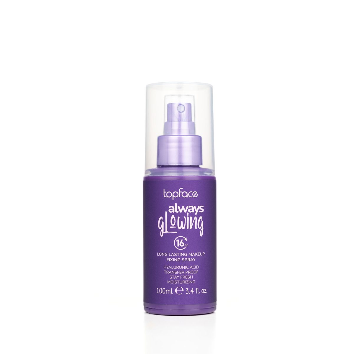 سبراي مثبت مكياج Topface Always Glowing – ترطيب وثبات 16 ساعة