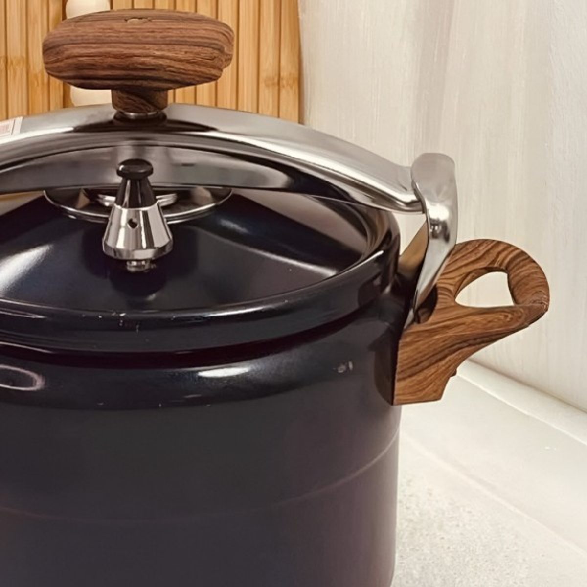 طنجرة ضغط جرانيت اسود ثقيل صب 25 لتر اسود 25L-BLACK