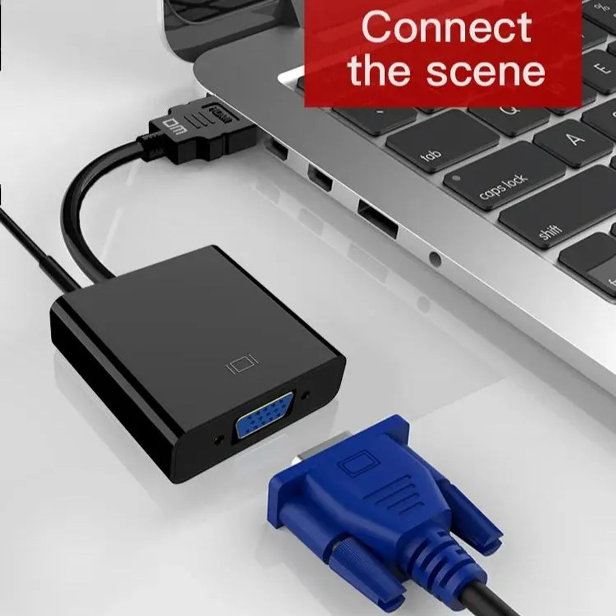 DM CHB021 HDMI TO VGA+3.5mm Converter- تحويلة 2