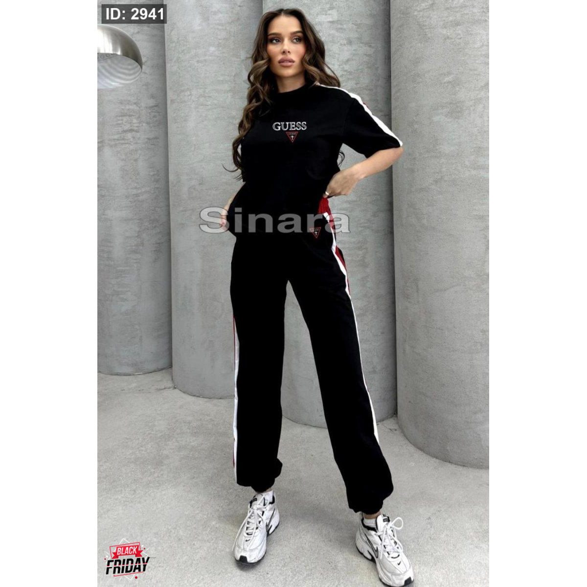 ترنج guess القماش قطن خيطين 2