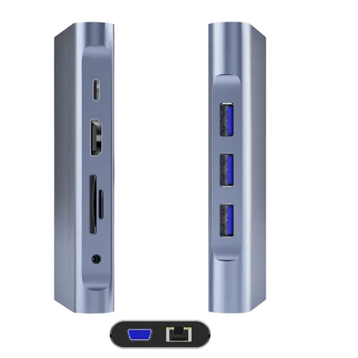 DM CHB055 Type C 3.1 10 in 1 USB HUB-For Industrial use موزع -تحويلة 3