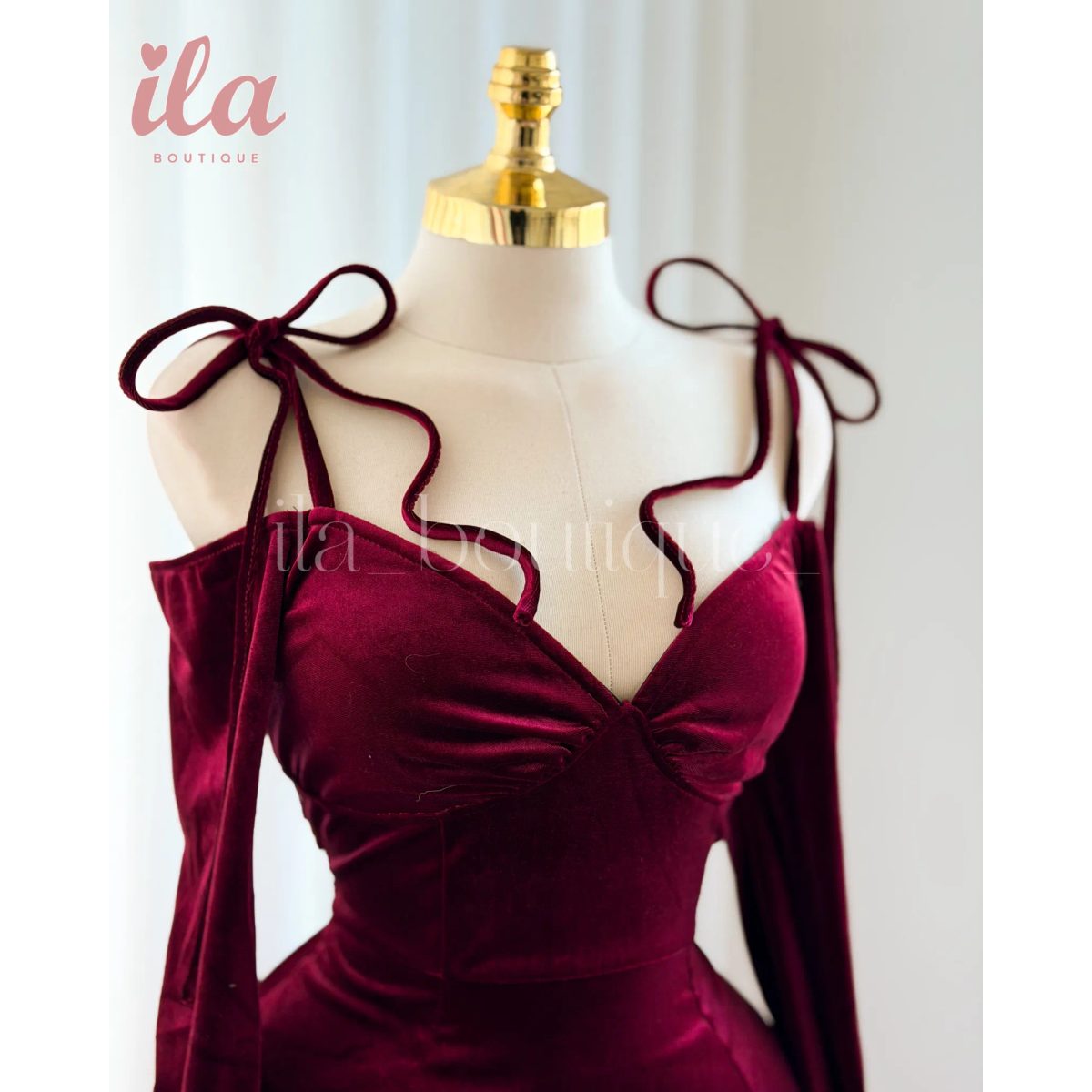 فستان فيلفيت قصير انثوي OFF SHOULDER 2