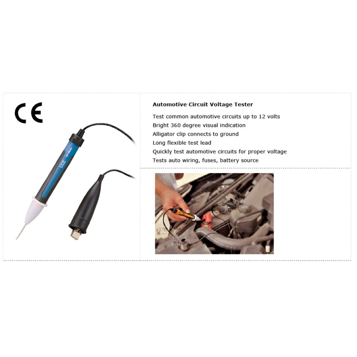 CEM DT-9010 Automotive Circuit Voltage Tester-جهاز فحص فولتية الدائرة الكهربائية في السيارة 2