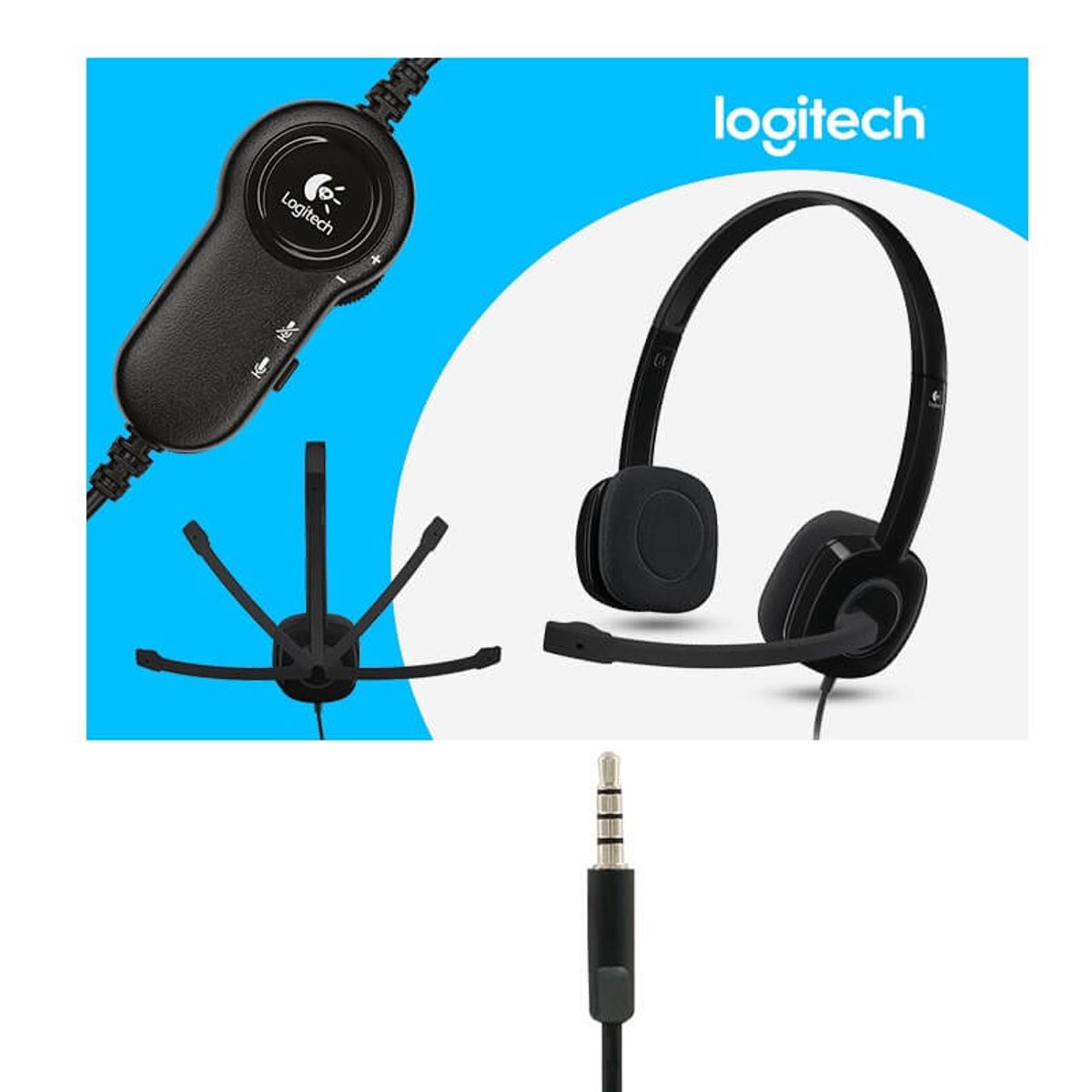 Logitech H151 Stereo Headset with Noise-Cancelling Mic 3