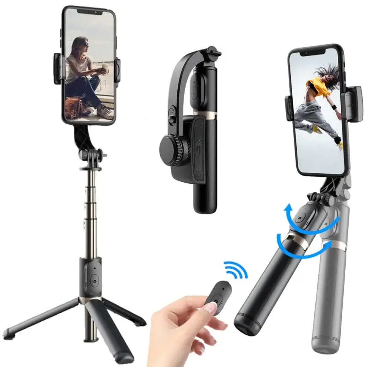 YESIDO SF14 Handheld Foldable Shooting Holder Tripod Selfie Stick عصا سلفي مع مانع اهتزاز 2