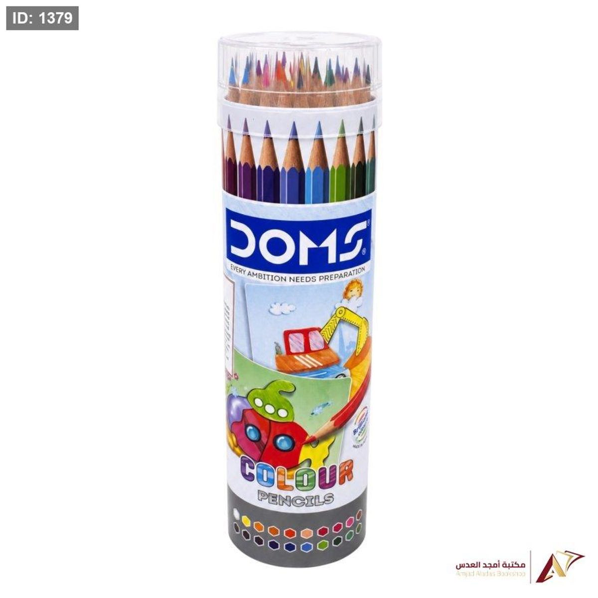 الوان خشب اسطوانه 24 لون DOMS