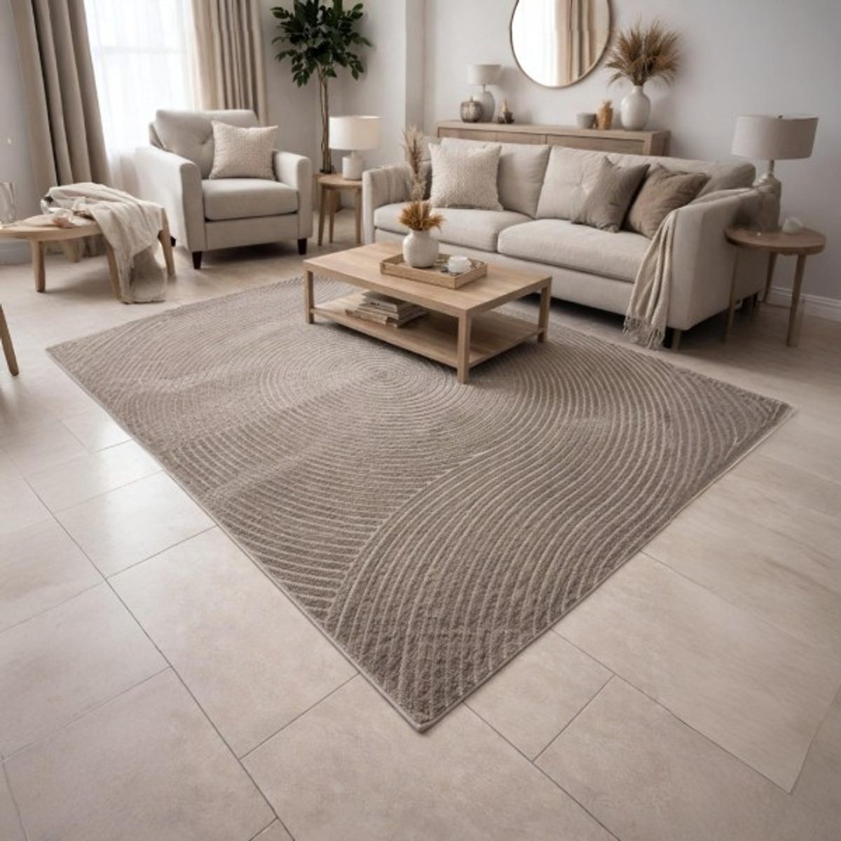 سجاد ارجيس بكليه دوائر نافر 220 × 330 ERCIYES - بني