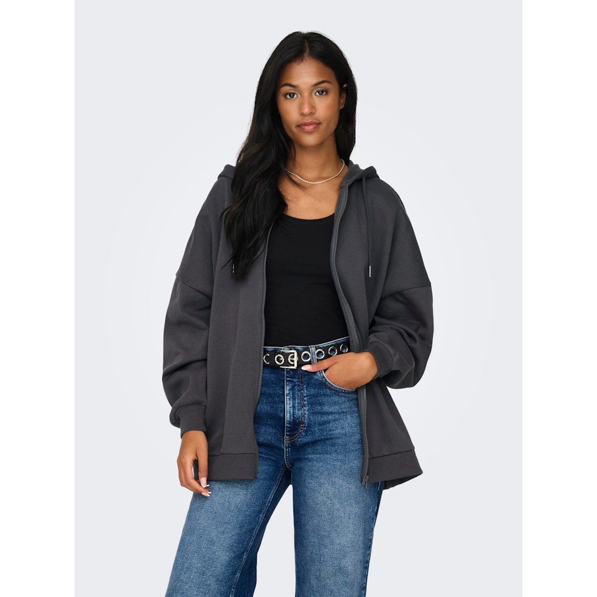 OVERSIZE ZIP HOOD SWEATSHIRT 4