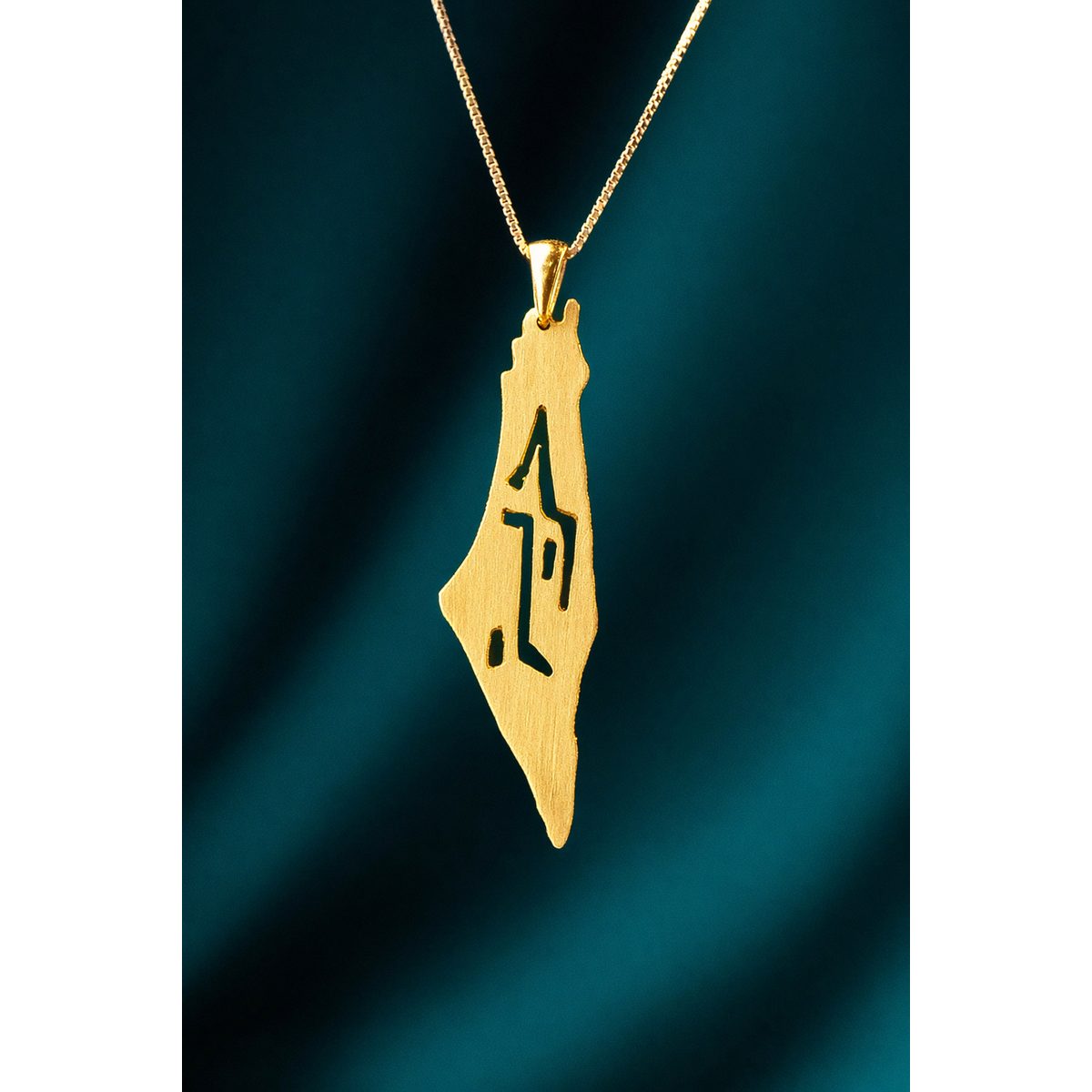 Map of Palestine Necklace 2