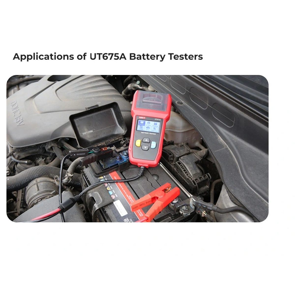UNI-T UT675A Battery Testers with Printer Functionجهاز إختبار بطارية سيارة  12 – 24 فولت مع طابعة  USB 3