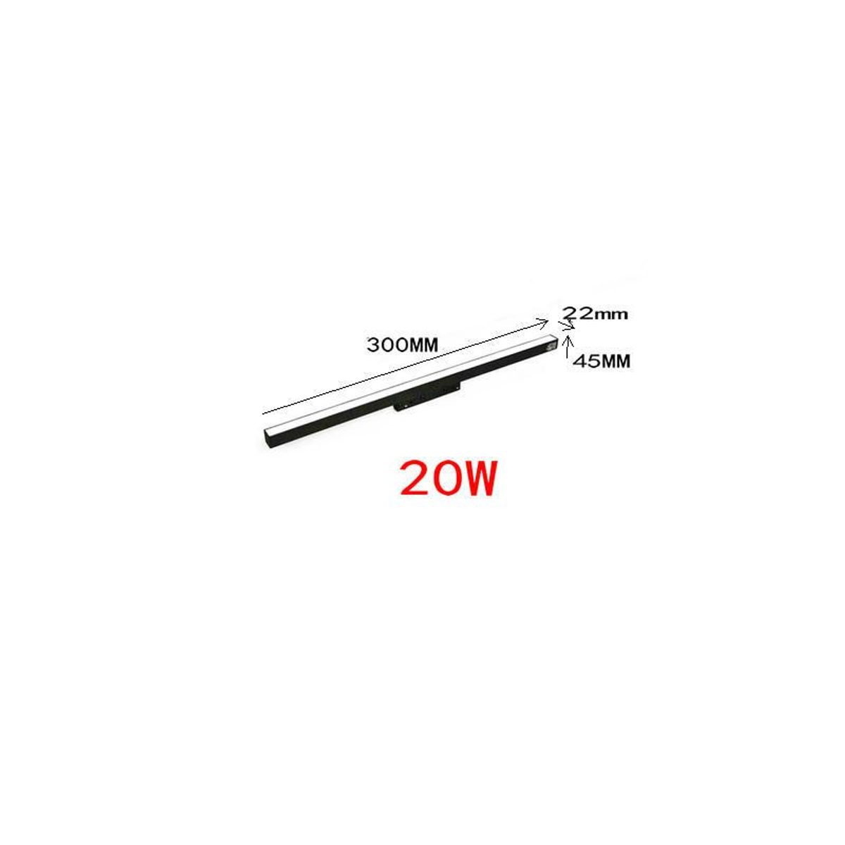 انارة مغناطيس مسطرة سوبر سونيك 3000K 30 W اسود 20MM 90CM 2