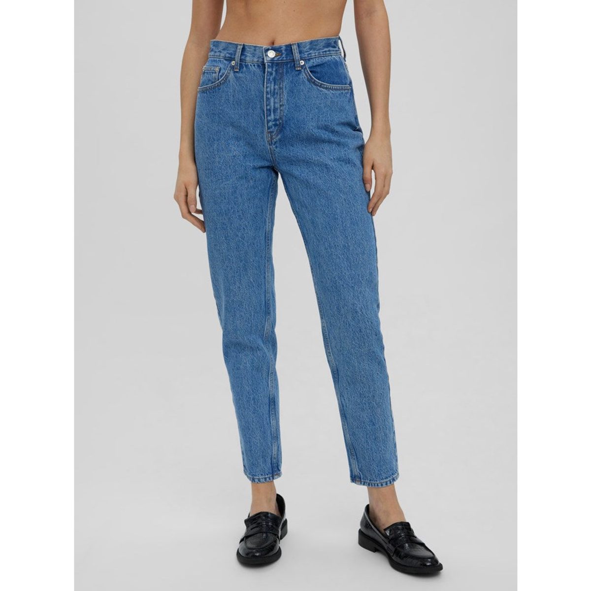 HIGH RISE MOM ANKLE JEANS